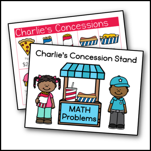 Concession Stand Math Printables Club