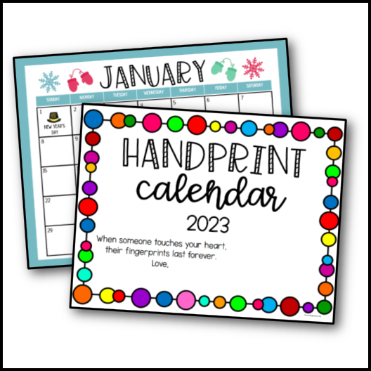 Free Printable Handprint Calendar 2024 Printable Templates by Nora