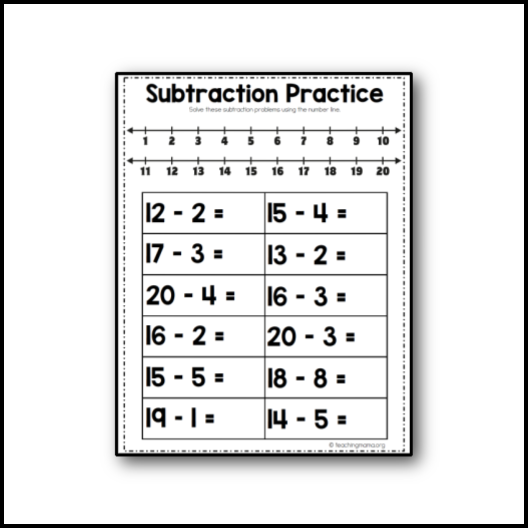 number-line-problems-printables-club