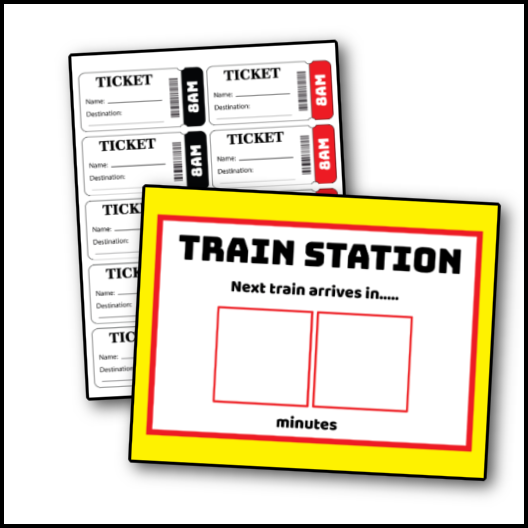 Train Dramatic Play – Printables Club