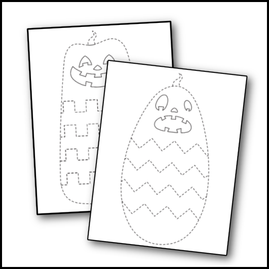 Pumpkin Cutting Practice Printables Club