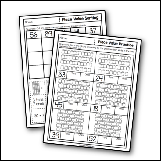 Place Value Packet – Printables Club