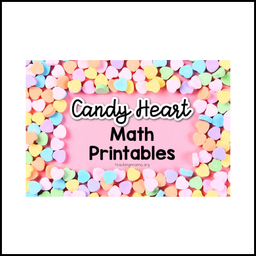 Candy Heart Math Printables Printables Club